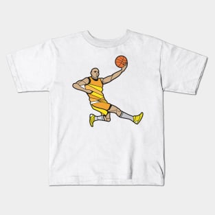 Basketball Player Illustration Kids T-Shirt